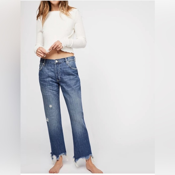 Free People Maggie Mid-Rise Straight